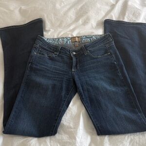 PAIGE Dark Indigo Flare Jeans